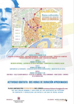 Rutas culturales en torno a la obra del escultor Mateo Inurria en el contexto del centenario de su fallecimiento, que se cumple el día 21 de febrero de 2024.