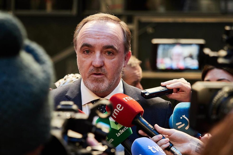 Archivo - El presidente de UPN, Javier Esparza.