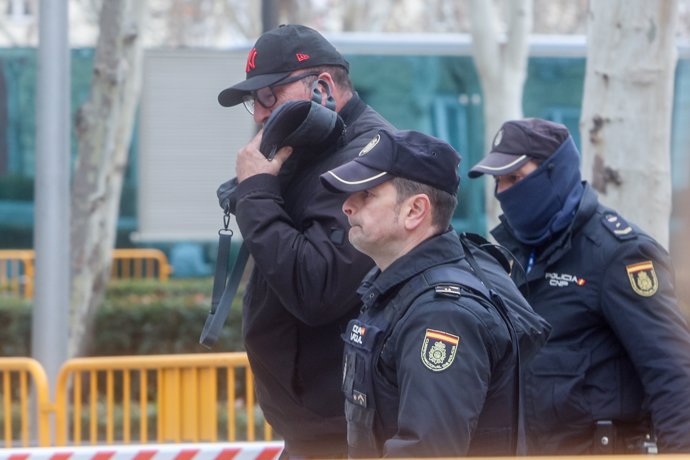 El exasesor del exministro José Luis Ábalos, Koldo García, a su salida de la Audiencia Nacional, a 22 de febrero de 2024, en Madrid (España).