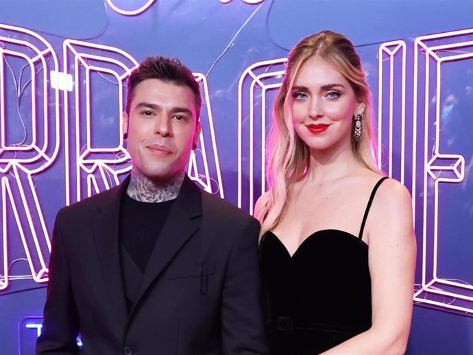 Archivo - Chiara Ferragni y Fedez durante la presentación de la serie que protagonizan, ‘The Ferragnez’, a 29 de noviembre de 2021, en Madrid, España.