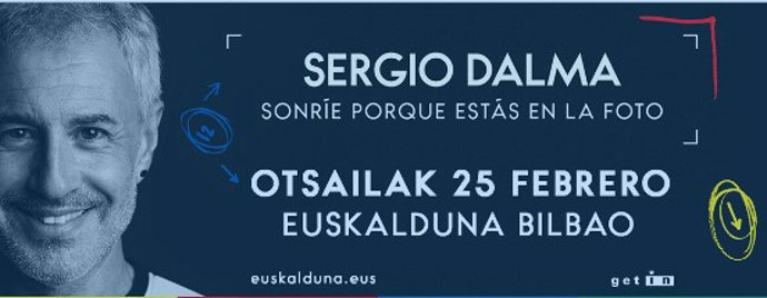 Cartel del concierto de Sergio Dalma en Euskalduna Bilbao.