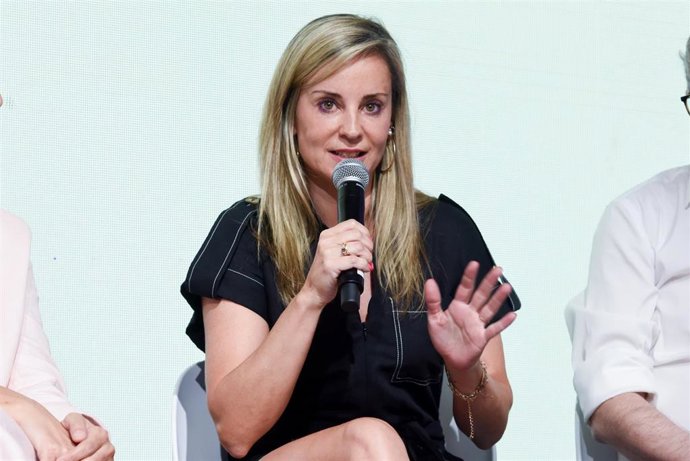 Archivo - La diputada de  Sumar por Pontevedra, Verónica Martínez Barbero, interviene durante un acto político ‘La España que merecemos’ con motivo de las próximas elecciones generales del 23, en Espacio Rastro, a 18 de junio de 2023, en Madrid (España). 