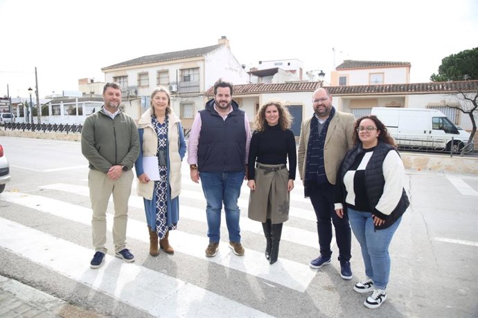 Ana Bertón en una visita a Estella del Marqués.