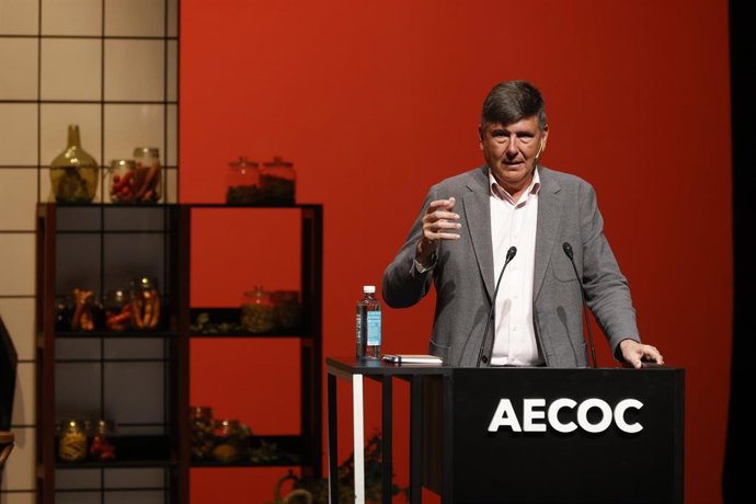 Pimentel durante su intervención en el 24 congresod e Aecoc de Productos Cárnicos y Elaborados