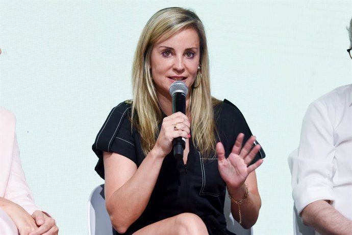 Archivo - Arxiu - La diputada de  Sumar per Pontevedra, Verónica Martínez Barber, intervé durant un acte polític 'L'Espanya que mereixem' amb motiu de les prximes eleccions generals del 23, a Espai Rastre, a 18 de juny del 2023, a Madrid (Espanya). 