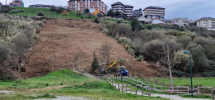 Inicio de las obras para la construcción de un funicular en Suances, que conectará la parte baja con la alta de la villa