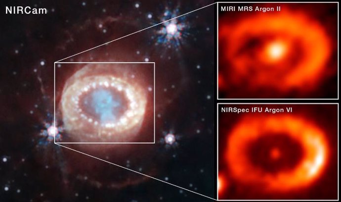 Webb encuentra evidencia de una estrella de neutrones en el corazón de un remanente de supernova joven