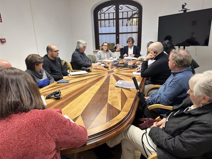 El concejal de Medioambiente, Río Tajo y Deportes de Toledo, Rubén Lozano, en el Consejo de Participación Ciudadana del Casco Histórico.