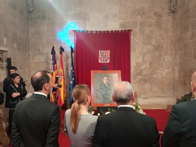 Homenaje a Jeroni Albertí, en el Consolat de Mar.