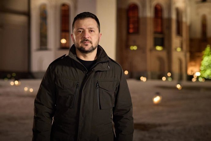 Archivo - El presidente de Ucrania, Volodimir Zelenski