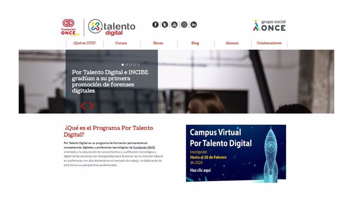 El programa 'Por Talento Digital' de Fundación ONCE lanza tres nuevos cursos MOOC