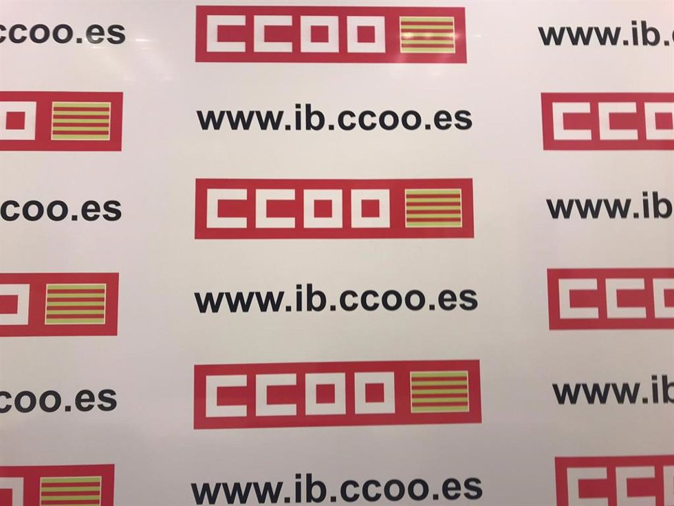 Archivo - Imatge de recurs de la sala de premsa de CCOO.