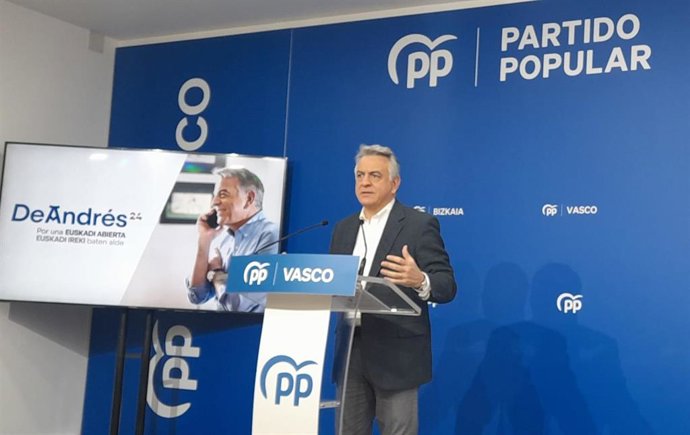El presidente del PP vasco, Javier de Andrés.