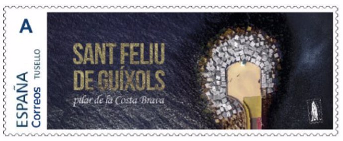 El sello personalizado 'Sant Feliu de Guíxols, pilar de la Costa Brava'