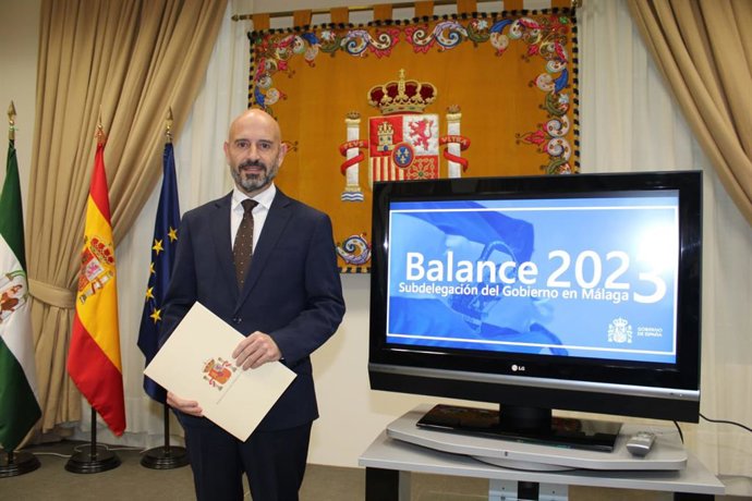 El subdelegado del Gobierno en Málaga, Javier Salas.