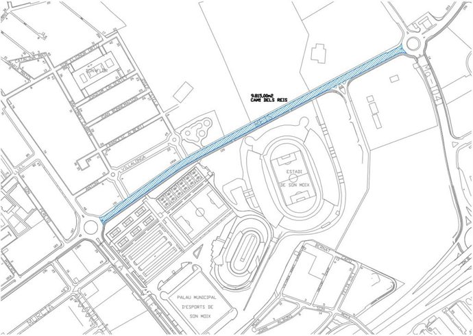 Cortes de tráfico previstos en la calle Camí dels Reis.