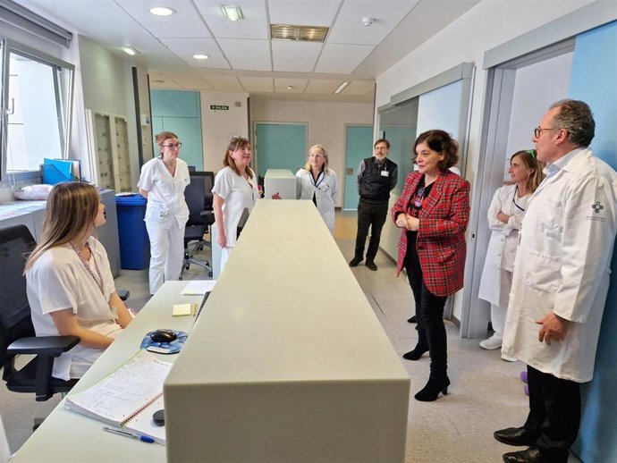 Concepción Saavedra, en el Hospital 'Vital Álvarez Buylla'