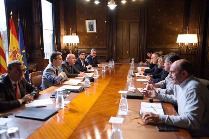 Reunión en la Delegación del Gobierno en Catalunya con representantes de Unió de Pagesos