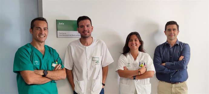 Integrantes de la unidad de Farmacia en el Hospital de Jerez.