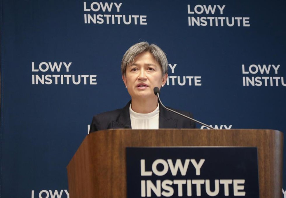 Archivo - La ministra de Exteriores de Australia, Penny Wong