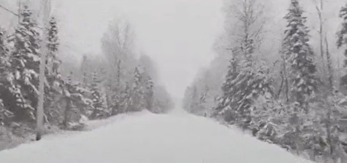 Foto de archivo de nevadas del 112 de Castilla y León