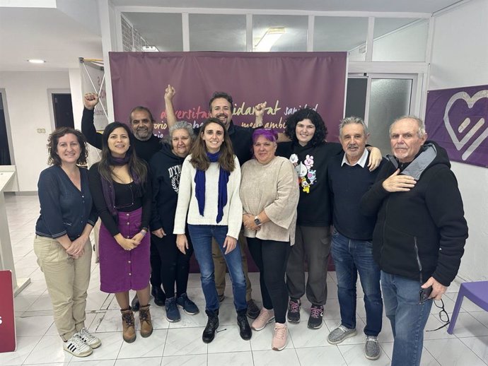 La nueva coordinadora de Podemos Baleares, Lucía Muñoz, visita Ibiza.