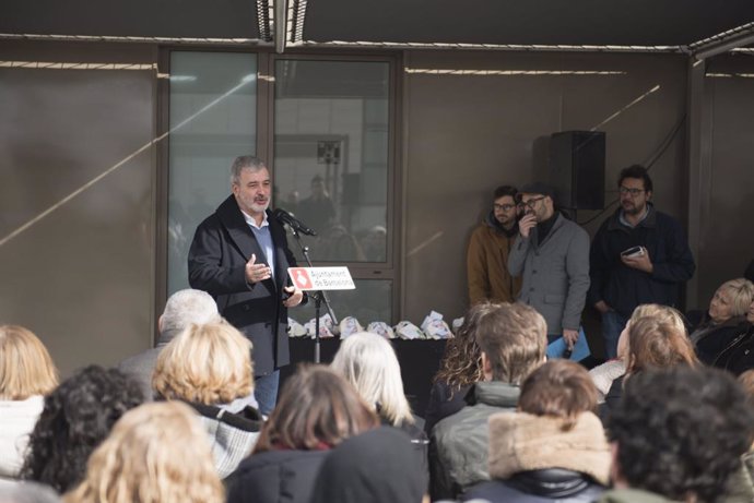 Jaume Collboni en l'acte d'entrega de 85 habitatges públics