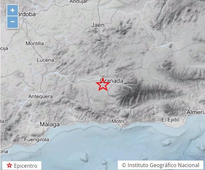 Terremoto de magnitud 2.0 con epicentro en La Malahá (Granada)