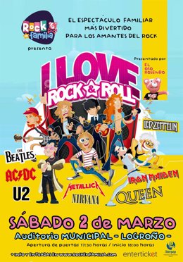 El espectáculo Rock en familia llega a Logroño para presentar al público riojano el espectáculo definitivo de los amantes del rock