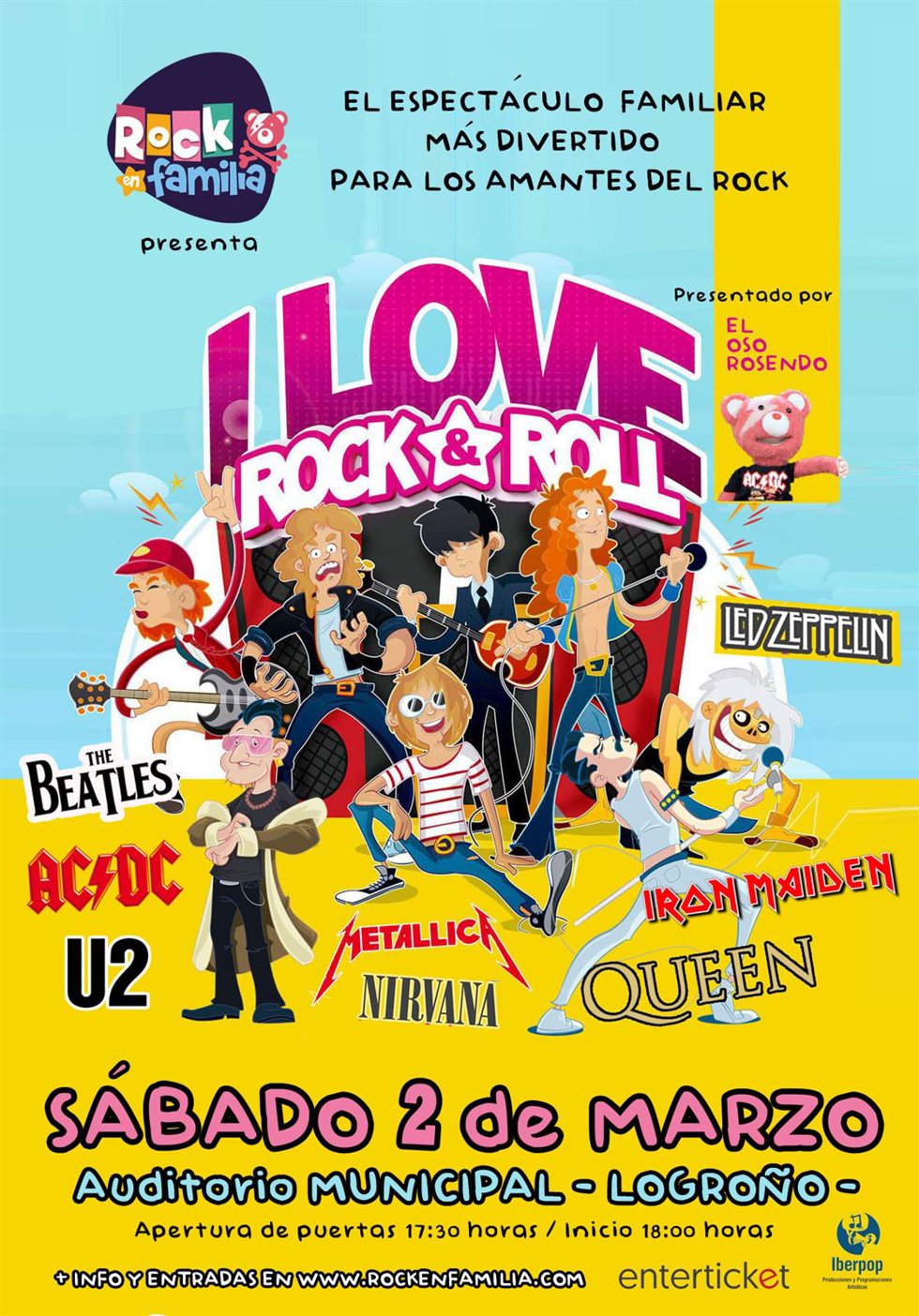 El espectáculo Rock en familia llega a Logroño para presentar al público riojano el espectáculo definitivo de los amantes del rock