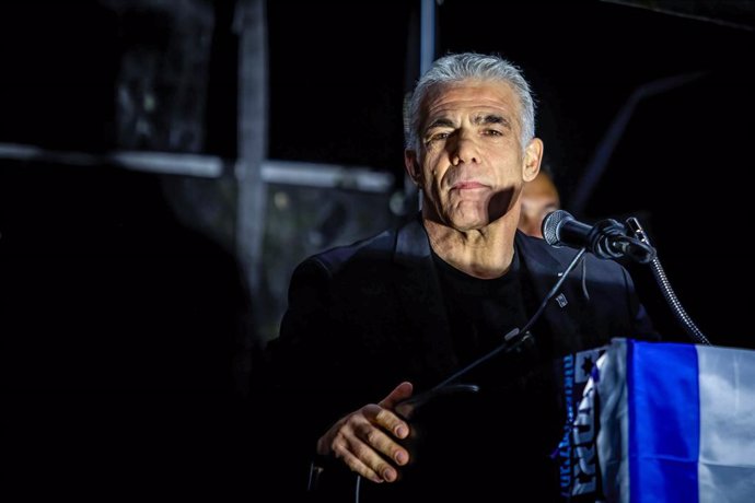 Archivo - El ex primer ministro israelí y ahora líder de la oposición, Yair Lapid.    