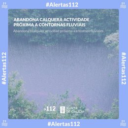 Alertas inundación 112 Galicia.