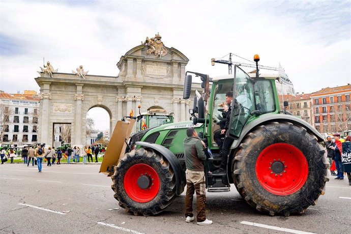 Imagen de recurso de protestas de agricultores en Madrid