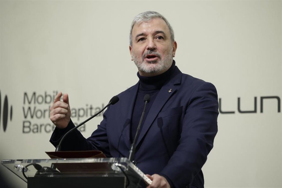 El alcalde de Barcelona, Jaume Collboni, en el 'Mobile Lunch'