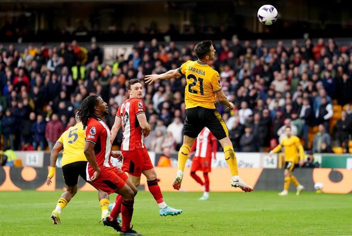 Pablo Sarabia en el Wolverhampton-Sheffield United