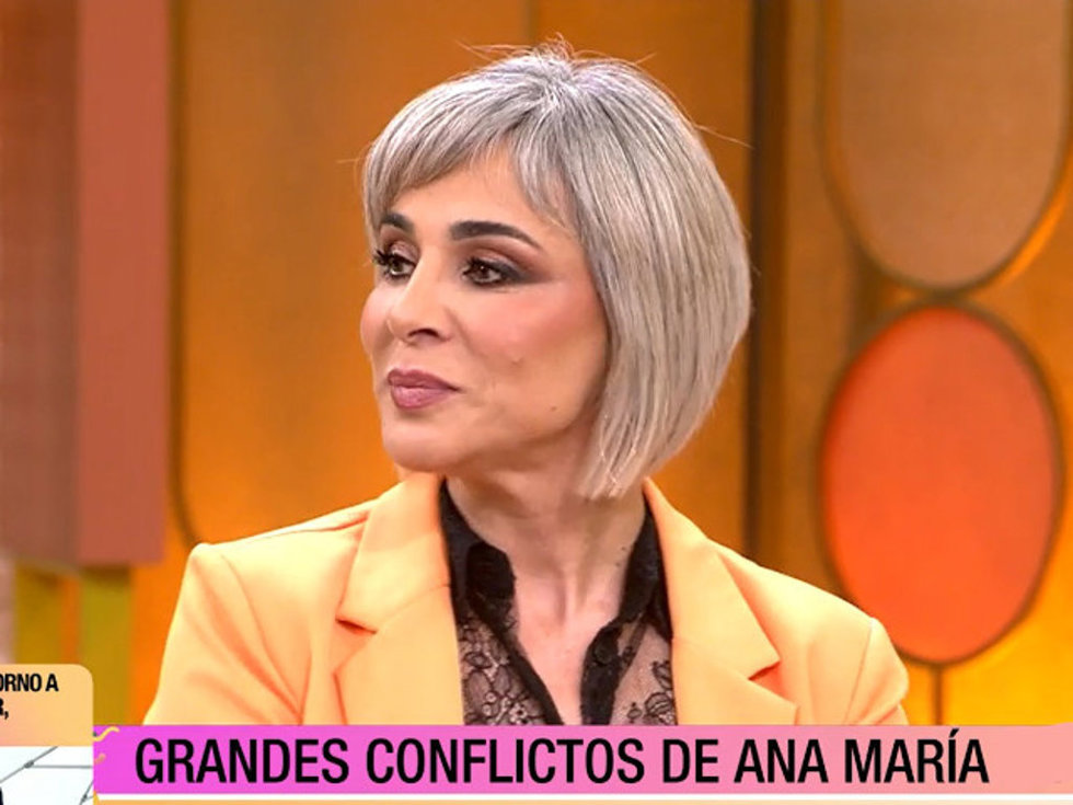 Ana María Aldón durante su vuelta a 'Fiesta'.