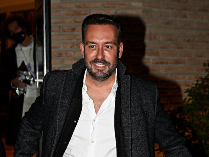 Kike Calleja León llegando a Florida Park donde la productora 'La fábrica de la tele' celebraba su fiesta de navidad.