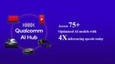 Foto: Qualcomm anuncia AI Hub, con más de 75 modelos de IA optimizados, el módem Snapdragon X80 5G y el chip FastConnect 7900