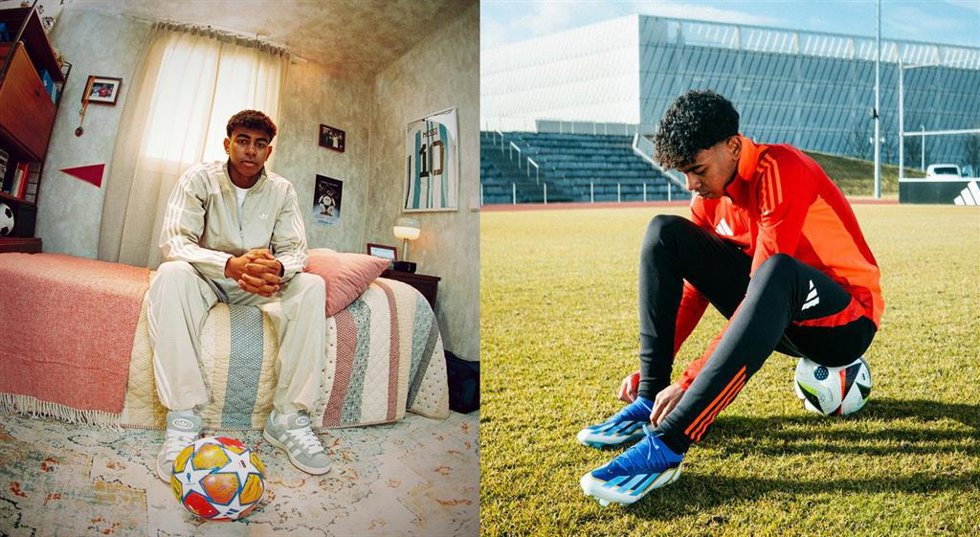 El jugador del FC Barcelona Lamine Yamal firma por adidas