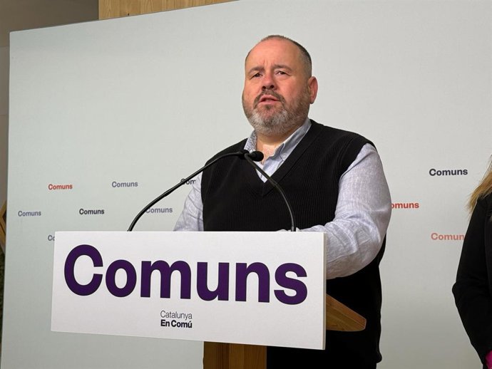 El portavoz de los comuns, Joan Mena