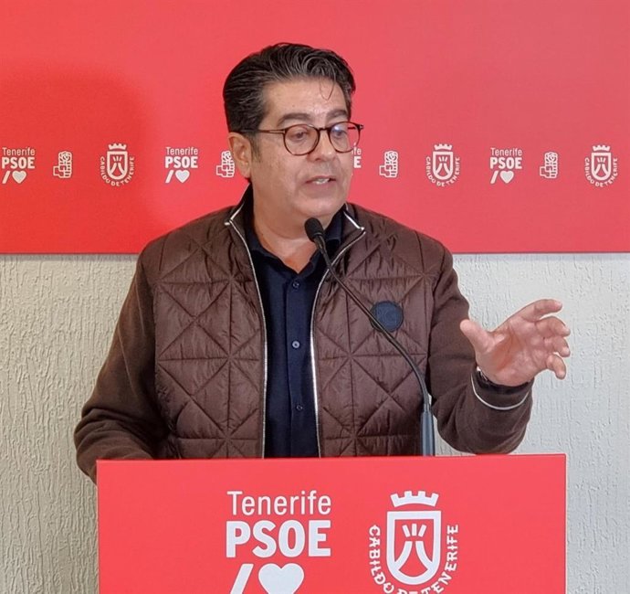 Pedro Martín, presidente del Grupo Socialista del Cabildo de Tenerife
