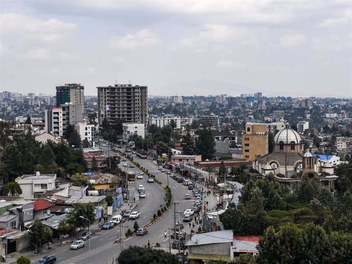 Fotografía de archivo de la capital de Etiopía, Adís Abeba