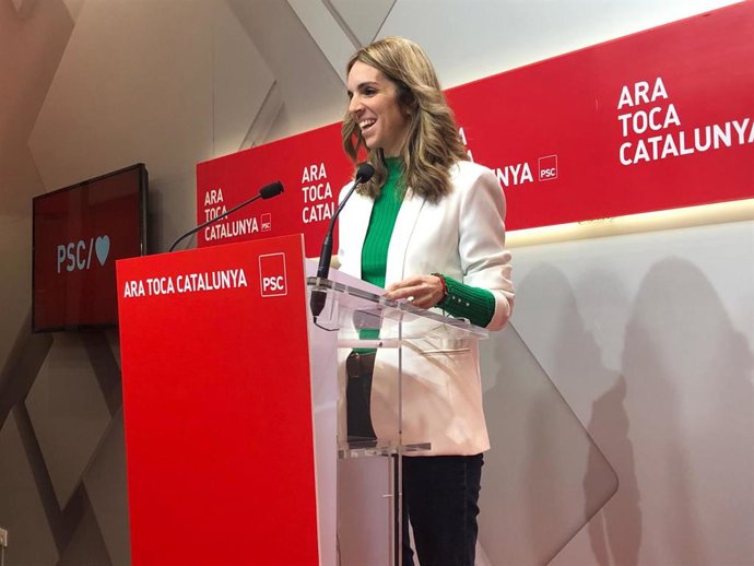 La portaveu del PSC, Èlia Tortolero