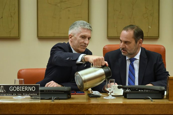Archivo - El ministre d'Interior, Fernando Grande-Marlaska, i l'exministre de Transports José Luis Ábalos 