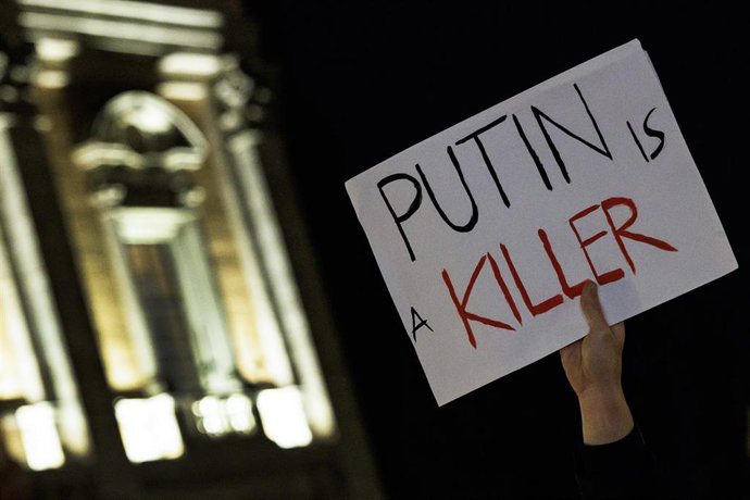 Concentración en homenaje a Alexei Navalni en Roma