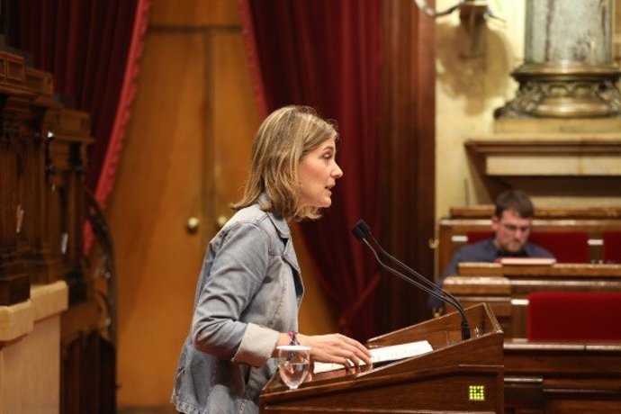 Archivo - La líder dels comuns al Parlament, Jéssica Albiach