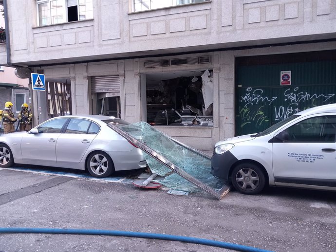 Explosión en una carnicería de Ferrol