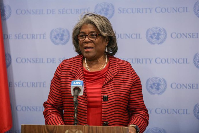 Archivo - La representante de EEUU ante la ONU, Linda Thomas-Greenfield