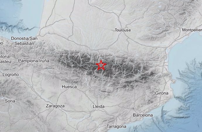 Terremoto registrado en Bordes (Lérida)