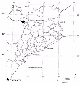 Registren un terratrèmol de magnitud 3,3 amb epicentre a Osca percebut a Lleida